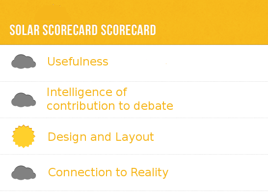 solar scorecard scorecard